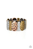 Paparazzi   Cave Cache - Multi Silver Copper Brass Bracelet - The Jewelry Box Collection 