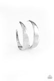 Paparazzi HOOP and Holler - Silver Earring