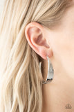 Paparazzi HOOP and Holler - Silver Earring