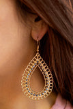 Paparazzi Mechanical Marvel - Gold Earrings