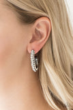 Paparazzi Dont Mind The STARDUST - Black Hoop Earring