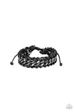 Paparazzi Racer Edge - Black Bracelet