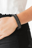 Paparazzi Racer Edge - Black Bracelet