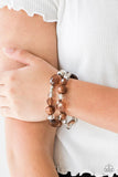 Paparazzi Downtown Dazzle Brown Bracelet - The Jewelry Box Collection 