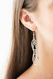 Paparazzi Tangle Tango - Silver Earrings