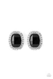 Paparazzi The Modern Monroe - Black Post Earring