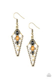 Paparazzi Terra Territory - Brass Earring