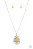 Paparazzi Modern Majesty Yellow Necklace - The Jewelry Box Collection 