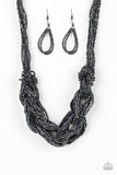 Paparazzi City Catwalk - Blue Necklace - The Jewelry Box Collection 
