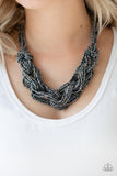 Paparazzi City Catwalk - Blue Necklace - The Jewelry Box Collection 