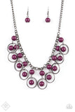 Paparazzi Really Rococo - Purple - Necklace - January 2019 Fashion Fix Exclusive