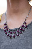 Paparazzi Really Rococo - Purple - Necklace - January 2019 Fashion Fix Exclusive
