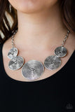 Paparazzi Deserves A Medal - Silver Necklace - The Jewelry Box Collection 