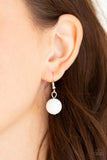 Paparazzi Top Pop White Necklace and Matching Earrings