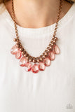 Paparazzi Fashionista Flair - Copper Necklace - The Jewelry Box Collection 