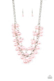 Paparazzi BALLROOM Service - Pink Necklace