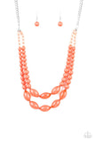 Paparazzi Sundae Shoppe - Orange Necklace - The Jewelry Box Collection 