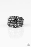 Paparazzi Truly Treasured - Black Ring - The Jewelry Box Collection 