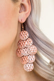 Paparazzi The Party Animal - Copper Earring