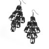 Paparazzi Contemporary Catwalk - Black Earrings