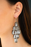Paparazzi Contemporary Catwalk - Black Earrings