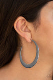 Paparazzi Moon Beam Black Hoop Earring - The Jewelry Box Collection 