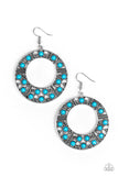 Paparazzi San Diego Samba Blue Earrings