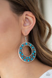 Paparazzi San Diego Samba Blue Earrings