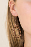 Paparazzi Knotted Knockout Copper Seedbead Necklace - The Jewelry Box Collection 