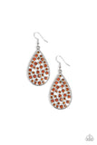 Paparazzi Call Me Ms. Universe - Brown Earrings - The Jewelry Box Collection 