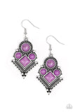Paparazzi So Sonoran - Purple Earrings