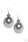 Paparazzi Mayan Mood - White Earrings
