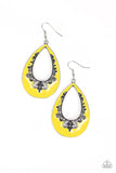Paparazzi Compliments To The CHIC - Yellow Earring