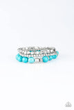 Paparazzi Rural Restoration - Blue Bracelet - The Jewelry Box Collection 