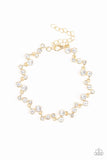 Paparazzi Starlit Stunner - Gold Bracelet - The Jewelry Box Collection 