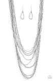 Paparazzi Totally Tonga - Silver Necklace - The Jewelry Box Collection 