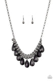 Paparazzi Fashionista Flair - Black Necklace - The Jewelry Box Collection 