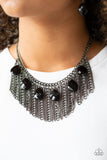Paparazzi Vixen Conviction - Black Necklace - The Jewelry Box Collection 