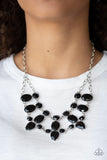 Paparazzi Goddess Glow - Black Necklace - The Jewelry Box Collection 