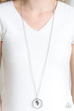 Paparazzi Chicly Geocentric - Blue Necklace - The Jewelry Box Collection 