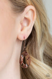 Paparazzi Put It On Ice - Copper - Acrylic Necklace and matching Earrings
