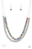 Paparazzi Necklace Color Of The Day - Multi Black Diamond