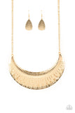 Paparazzi Large as Life Gold Necklace - The Jewelry Box Collection 