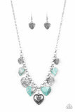 Paparazzi Grow Love Green Necklace with Matching earrings