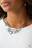 Paparazzi Grow Love Green Necklace with Matching earrings