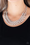 Paparazzi Ring Leader Radiance - Silver Necklace and Matching Earrings