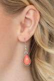 Paparazzi Jaw-Dropping Diva - Orange Necklace - The Jewelry Box Collection 