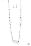 Paparazzi Crystal Charm Pink Necklace - The Jewelry Box Collection 