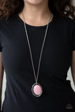 Paparazzi Harbor Harmony Pink Necklace and Matching Earrings