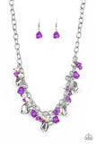 Paparazzi Quarry Trail - Purple necklace - The Jewelry Box Collection 